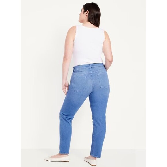 Old Navy Vintage Slim Jeans Womens 4 Blue High Rise Cotton NEW - Picture 2 of 11